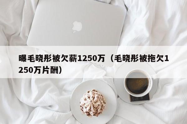 曝毛晓彤被欠薪1250万（毛晓彤被拖欠1250万片酬）