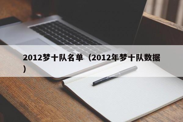 2012梦十队名单（2012年梦十队数据）