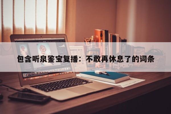 包含听泉鉴宝复播：不敢再休息了的词条